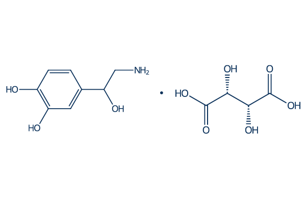 Norepinephrine tartrate化学構造