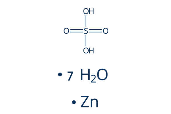 Zinc sulfate heptahydrate化学構造