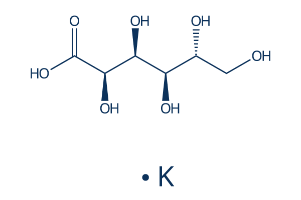 Potassium D-gluconate化学構造