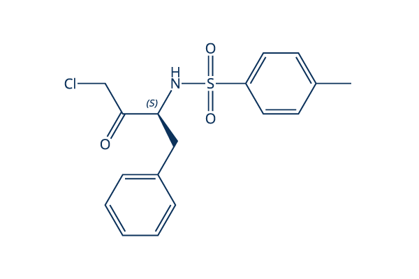 N-p-Tosyl-L-phenylalanine chloromethyl ketone化学構造