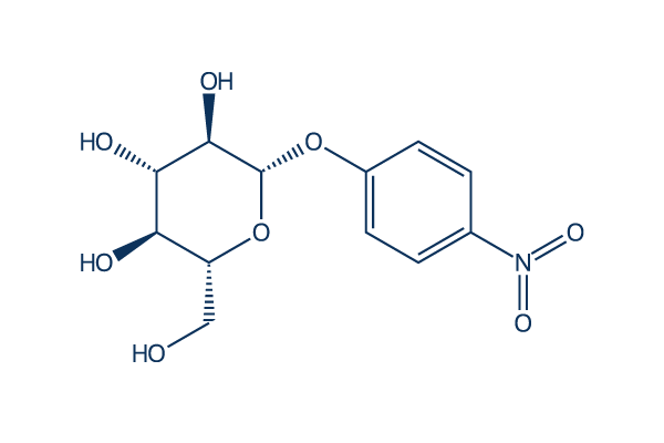 4-Nitrophenyl beta-D-glucopyranoside化学構造