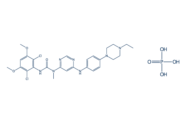 Infigratinib Phosphate化学構造