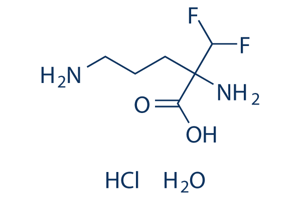 Eflornithine (MDL-71782) hydrochloride hydrate化学構造