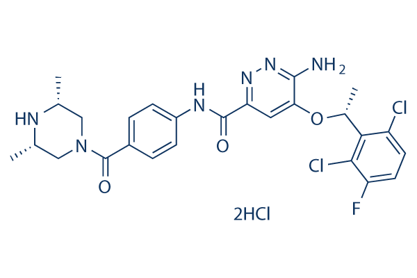 Ensartinib dihydrochloride化学構造