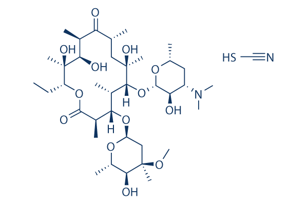 Erythromycin thiocyanate化学構造