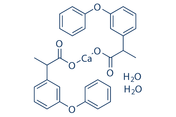 Fenoprofen calcium hydrate化学構造