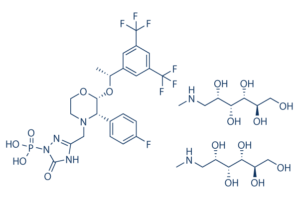 Fosaprepitant dimeglumine salt化学構造