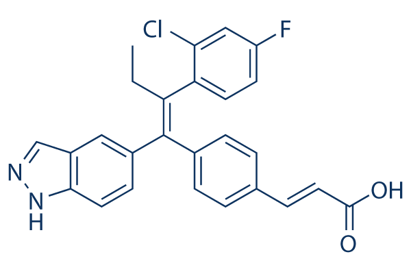 Brilanestrant (GDC-0810)化学構造