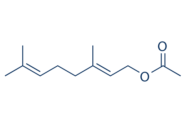 Geranyl acetate化学構造