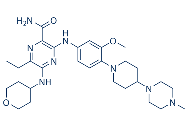 Gilteritinib (ASP2215)化学構造