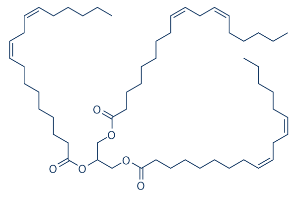 Glycerol trilinoleate化学構造