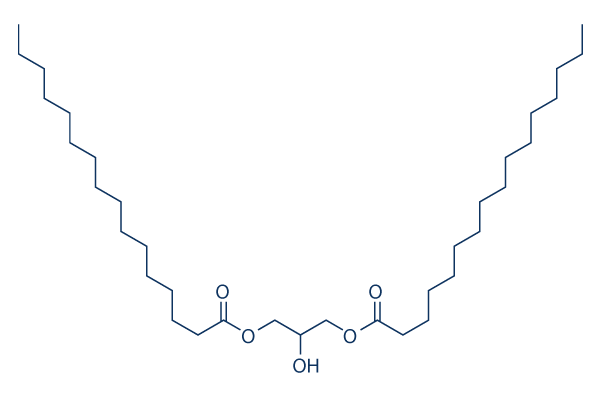 Glyceryl 1,3-dipalmitate化学構造