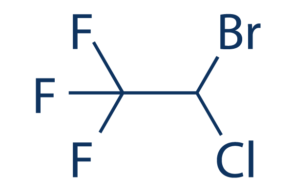 Halothane化学構造