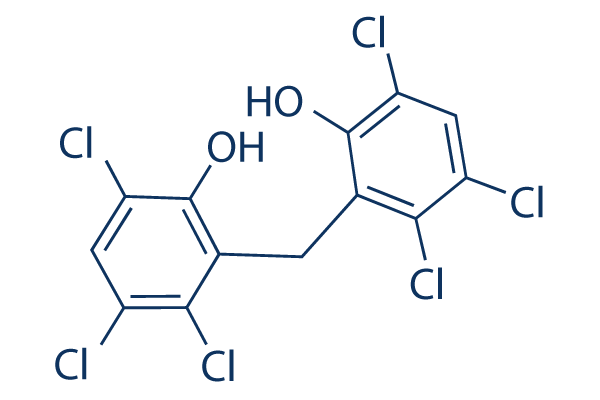 Hexachlorophene化学構造