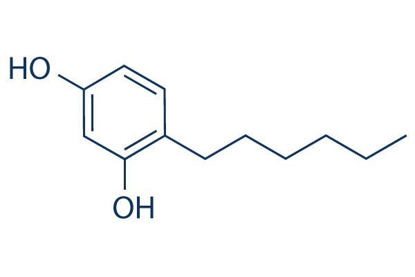 Hexylresorcinol化学構造