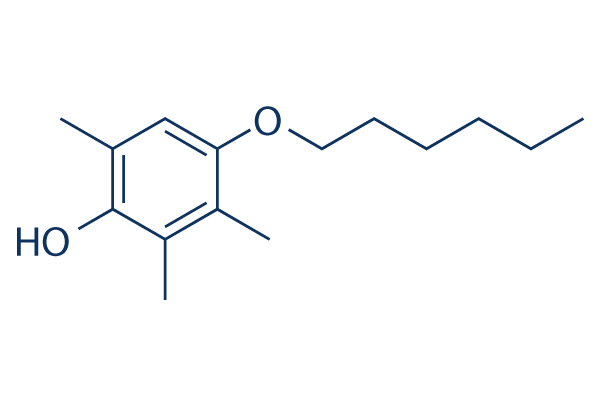 HTHQ (1-O-Hexyl-2,3,5-trimethylhydroquinone)化学構造