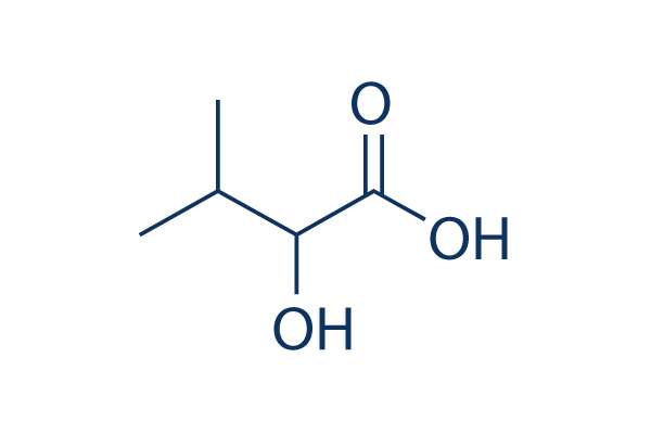 2-Hydroxy-3-methylbutanoic acid化学構造