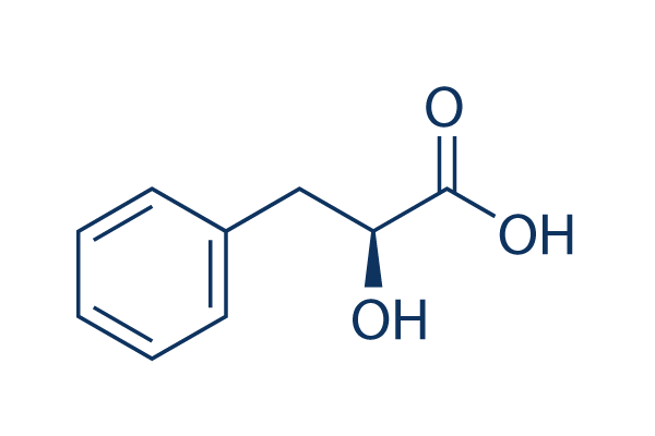 (S)-2-Hydroxy-3-phenylpropanoic acid化学構造