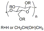 Hydroxypropyl Cellulose化学構造