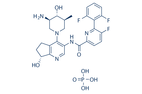 Uzansertib (INCB053914)化学構造