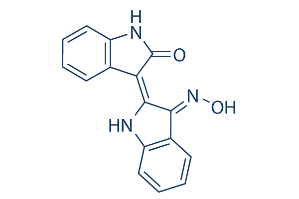 Indirubin-3'-monoxime化学構造