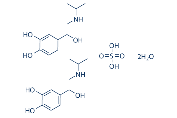 Isoproterenol sulfate dihydrate化学構造