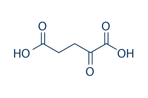 2-Ketoglutaric acid (alpha-ketoglutarate)化学構造