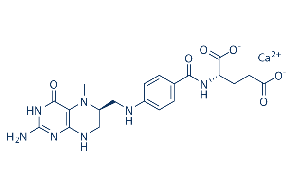 L-5-Methyltetrahydrofolate calcium化学構造