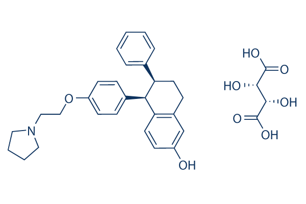 Lasofoxifene Tartrate化学構造