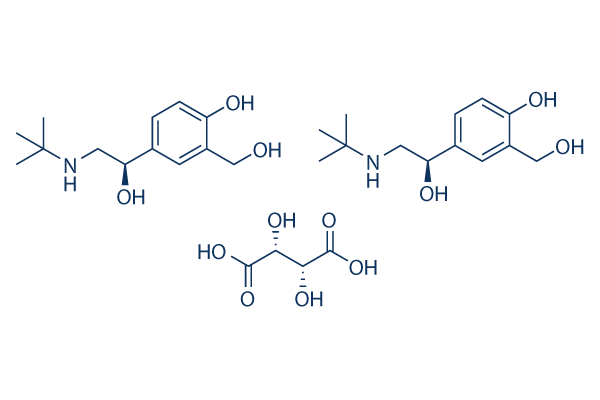 Levalbuterol tartrate化学構造