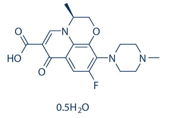 Levofloxacin hydrate化学構造