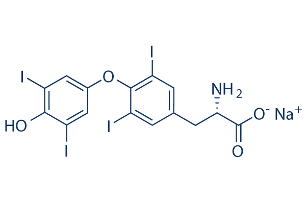 Levothyroxine (L-Thyroxine) sodium化学構造