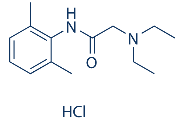 Lidocaine hydrochloride化学構造