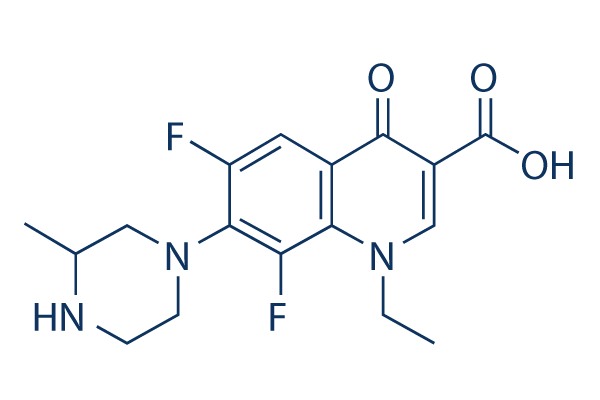 Lomefloxacin化学構造