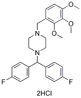 Lomerizine 2HCl化学構造