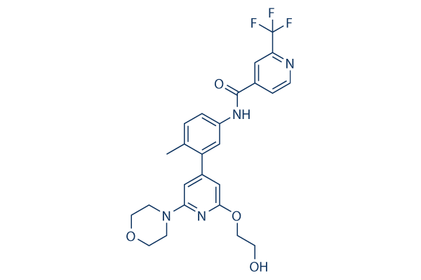Naporafenib (LXH254)化学構造