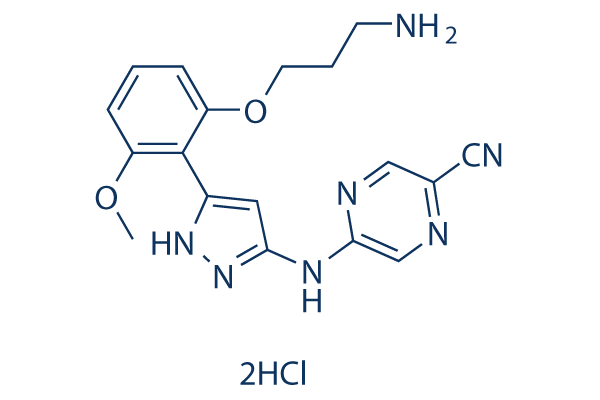 Prexasertib HCl (LY2606368)化学構造
