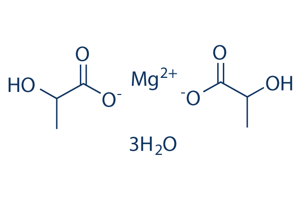 Magnesium lactate trihydrate化学構造