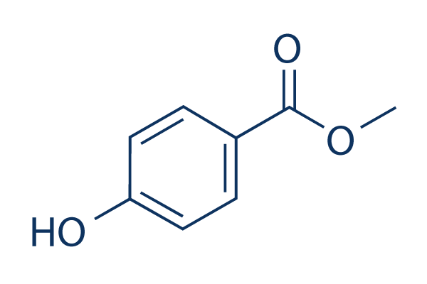 Methyl 4-hydroxybenzoate化学構造