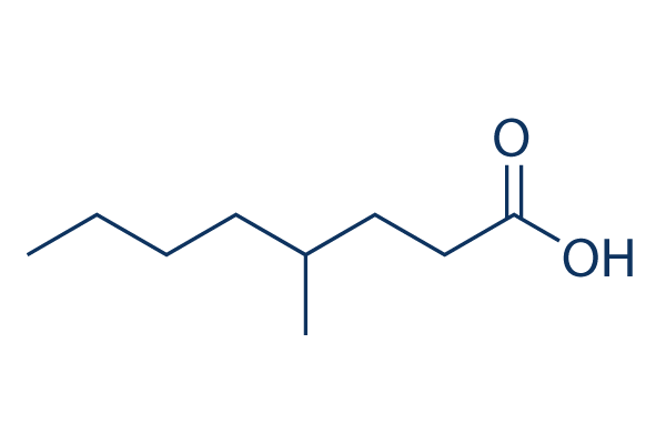 4-Methyl-n-octanoic Acid化学構造