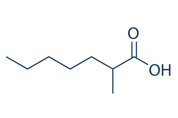 2-Methylheptanoic Acid化学構造