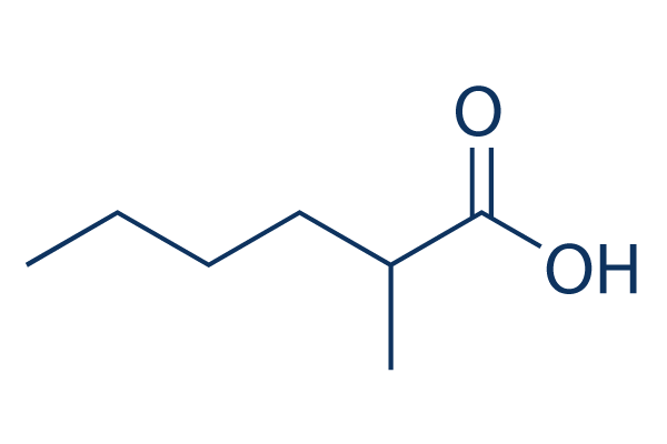 2-Methylhexanoic acid化学構造