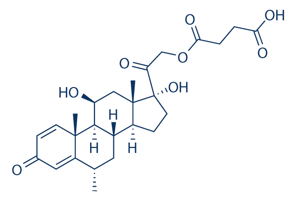 Methylprednisolone hemisuccinate 化学構造