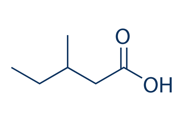3-Methylvaleric acid化学構造