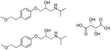 Metoprolol Tartrate化学構造