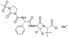 Mezlocillin Sodium化学構造