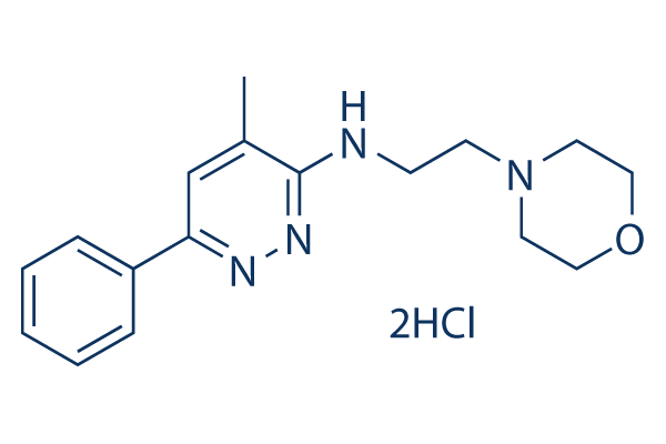 Minaprine dihydrochloride化学構造