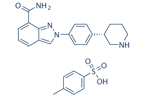 Niraparib tosylate化学構造