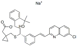 Montelukast Sodium化学構造