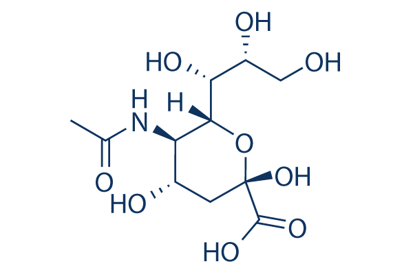 N-Acetylneuraminic acid化学構造